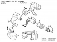 Bosch 0 600 904 602 2360 M Batt-Oper Drill 14.4 V / GB Spare Parts 2360M
